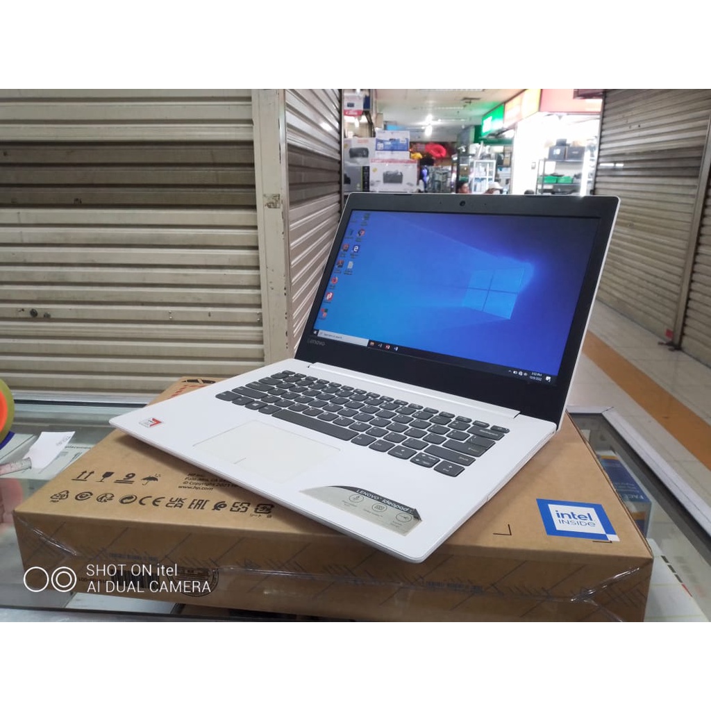 Laptop Second LE Idepad AMD A4 Ram 8gb Ssd 256 gb 14inc Windows10 Zoom Desaign gaming Siap pakai