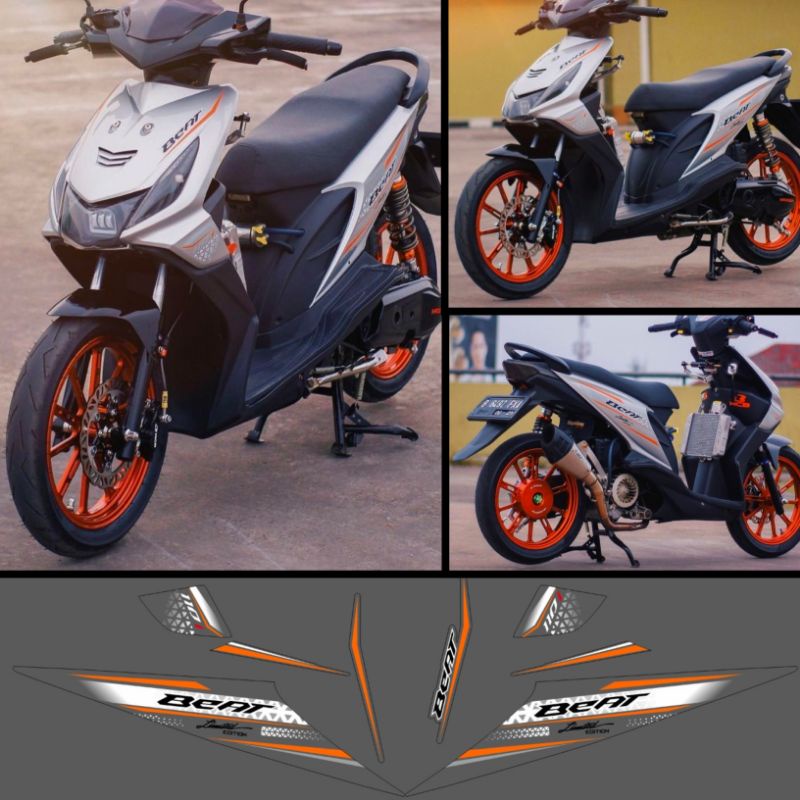 STRIPING BEAT KARBU CUSTOM TRANSPARAN HEXA
