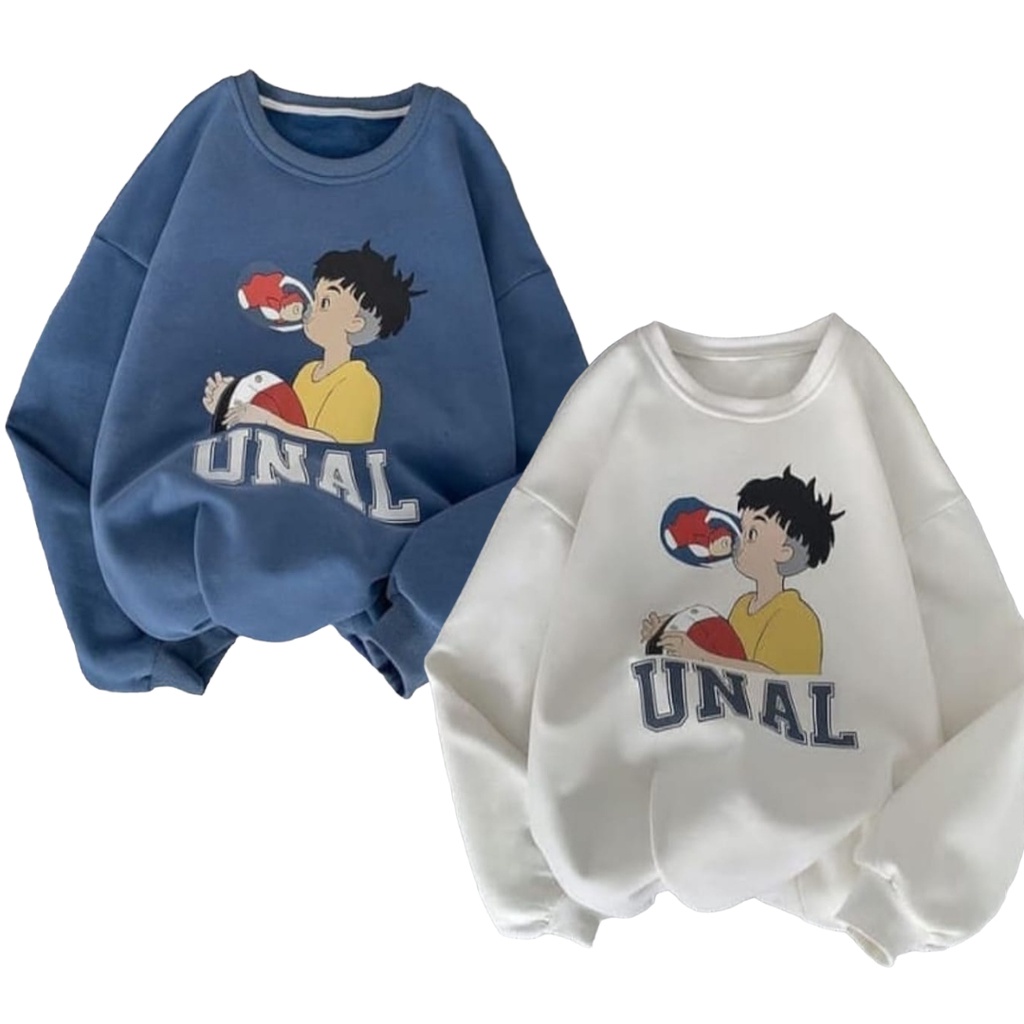 Sweater Crewneck Oversize Unal - Korean Style Sweatshirt - OOTD