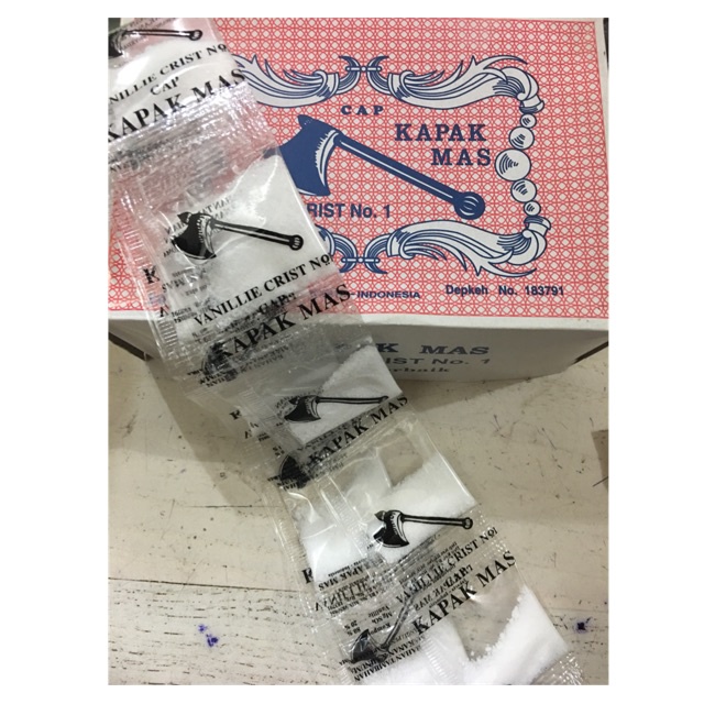 

Vanili bubuk @10 pcs cap kapak/ Vanili Kue (RENCENG)