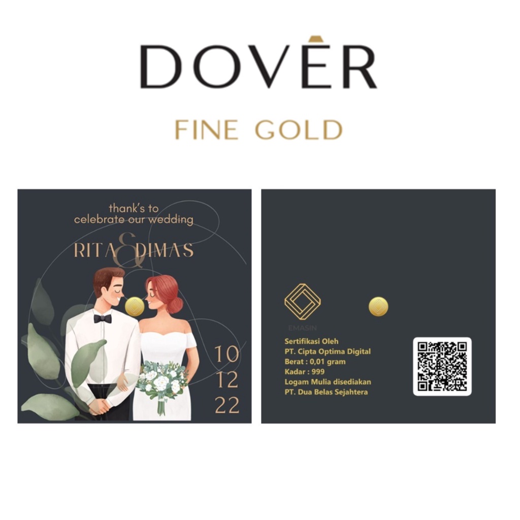 Custom Logam Mulia Big Gold / Emasin 0.01 gram