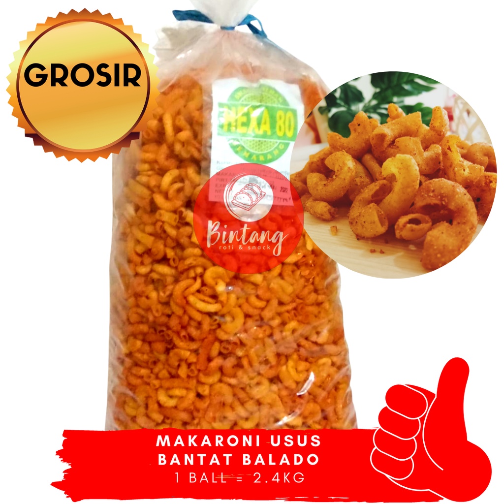 

Makaroni Bantat Balado 1 Ball - Grosir / Ball / Karton