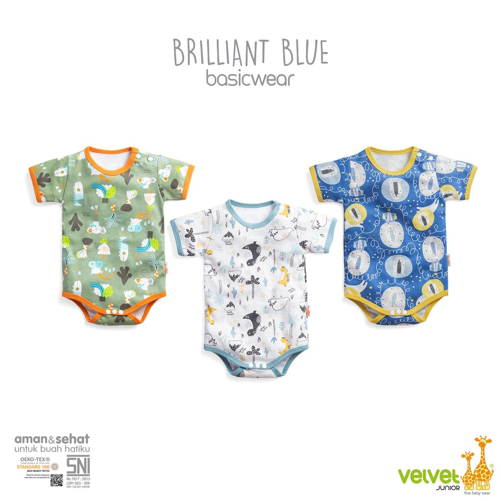 Velvet Junior Romper &amp; Jumper NewBorn | Baju Kodok Segi Empat &amp; Segi Tiga