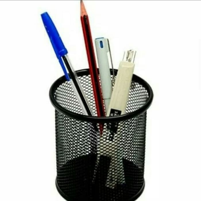 

Stationery Pen Stand Kotak Jaring Pencil Cup Tempat Bolpen