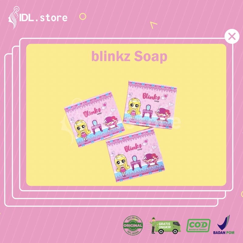 (BISACOD) SABUN BLINKZ SOAP BPOM READY STOCK SABUN BLINKZ
