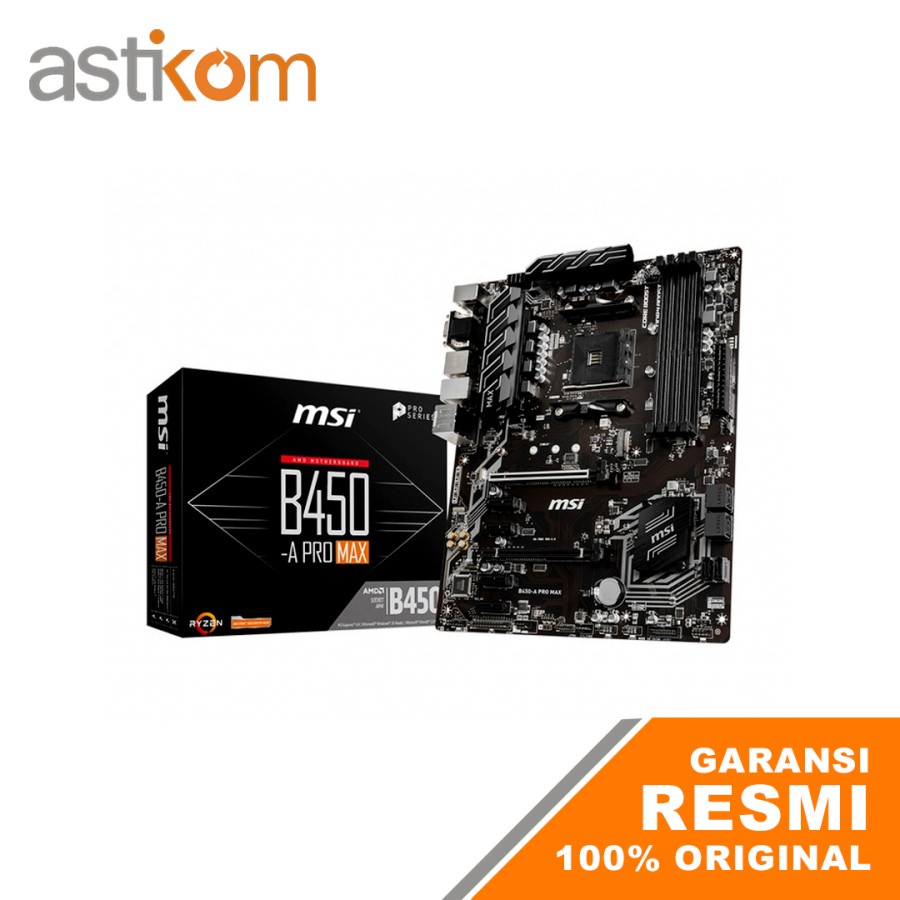Motherboard MSI B450-A PRO MAX Bagus Untuk Mining Motherboard Mining