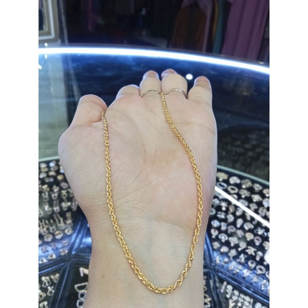 kalung mas 8k/375% model tambang dan 420%
