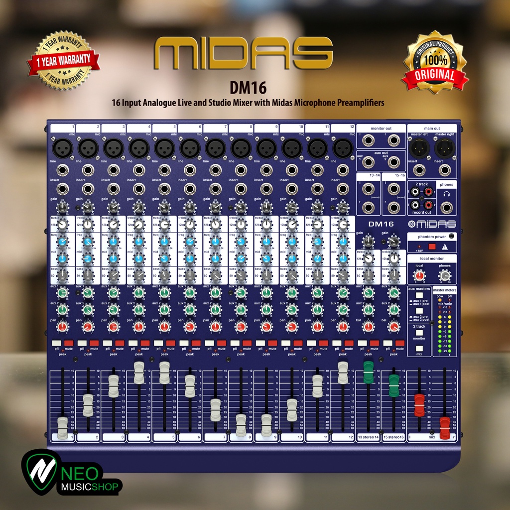 Mixer Midas Dm16 16 channel Original