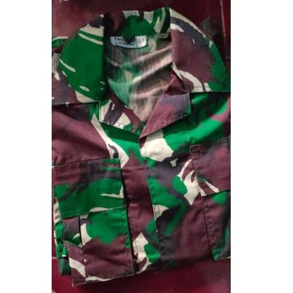 Baju pdl loreng tni bahan SRITEX PRODUKSIAN 262.888 spek seperti jatah (KODE 497)