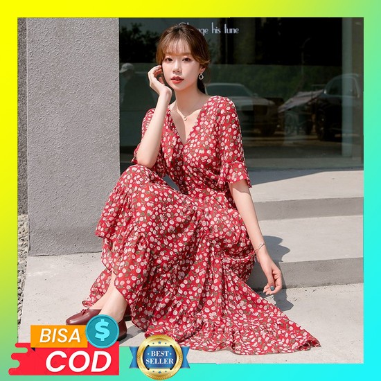 Terlariss ‼ Dress Carol ~ Dress Natal ~ Baju Natal Korea ~ Baju Natal ~ Baju Natalan Gereja Wanita ~