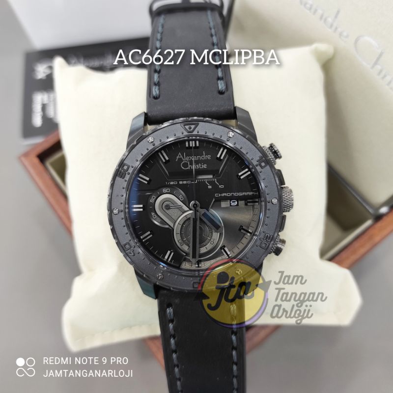 New Alexandre Christie AC 6627 Jam Tangan Pria AC6627 Original MCLIPBA Black