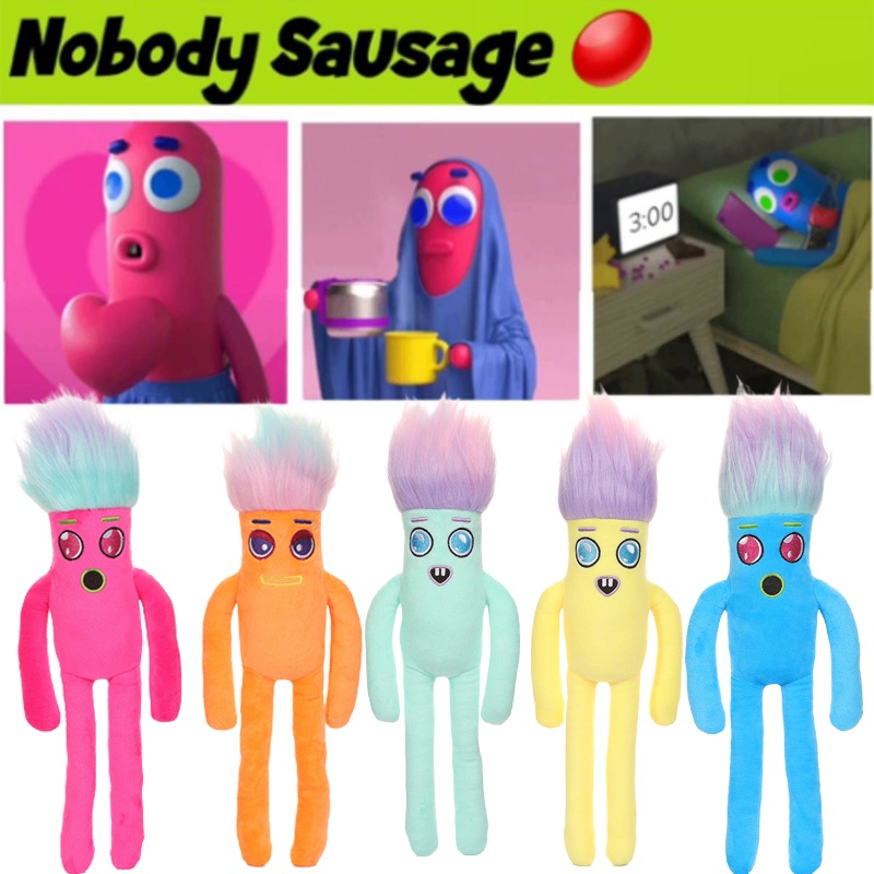 Nobody Sosis Plush Toy Handmade Lembut Dan Cocok Untuk Berpelukan Dan Bermain.