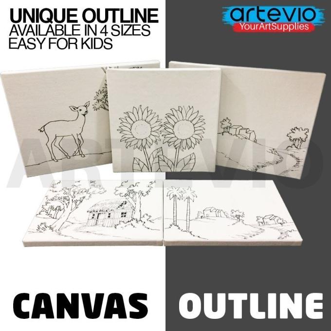 

Kanvas Lukis Outline Uk.30x30