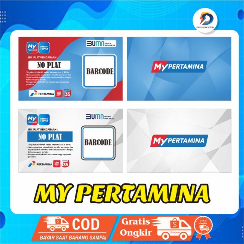 

KARTU BENSIN || MY PERTAMINA || ID CARD || TANPA PO