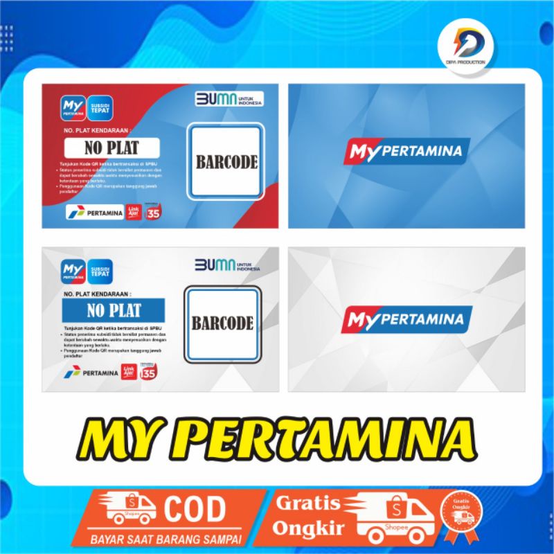 KARTU BENSIN || MY PERTAMINA || ID CARD || TANPA PO