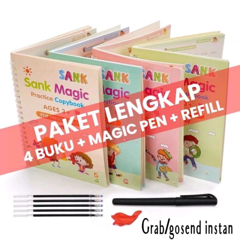 

MAGIC BOOK-buku untuk anak belajar nulis dan menggambar