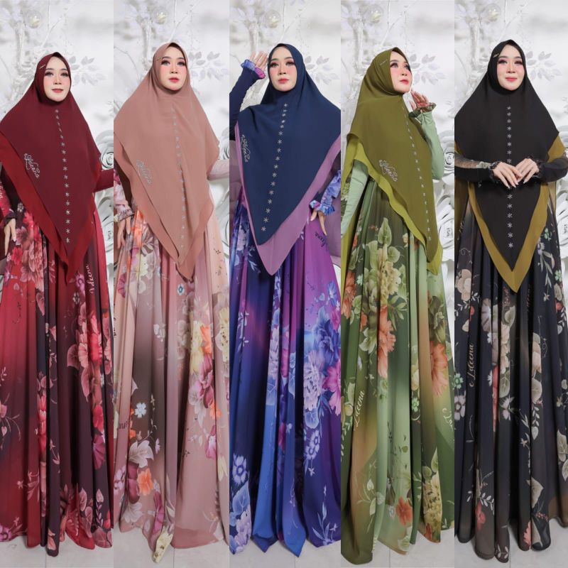 (FREE TOTEBAG ELDEENA) KEYNA SERIES BY EL.DEENA SYAR'I / GAMIS ELDEENA TERBARU