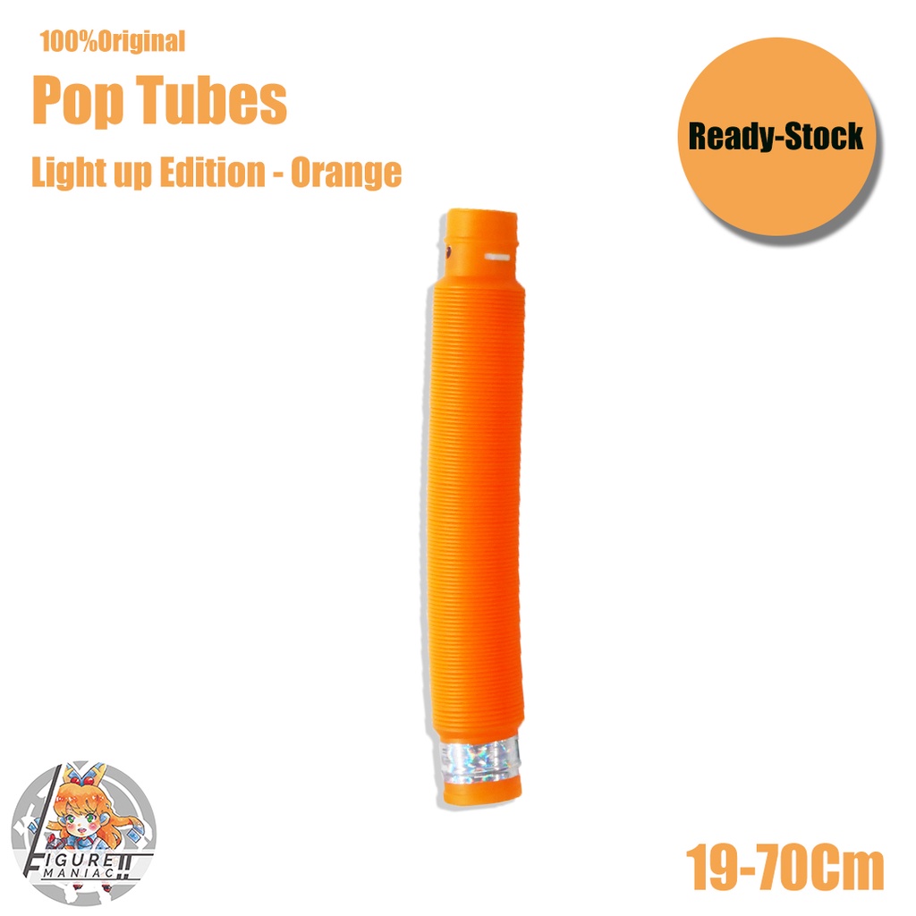 Figure Maniac - Pop Tubes Light Up Edition Glow Pipa Nyala Anak Premium Import