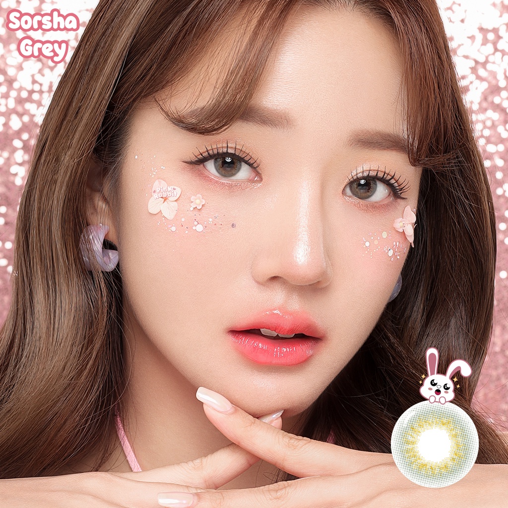 PINKRABBIT Softlens Sorsha Grey (Normal, Minus 0.5 s/d 10.00)