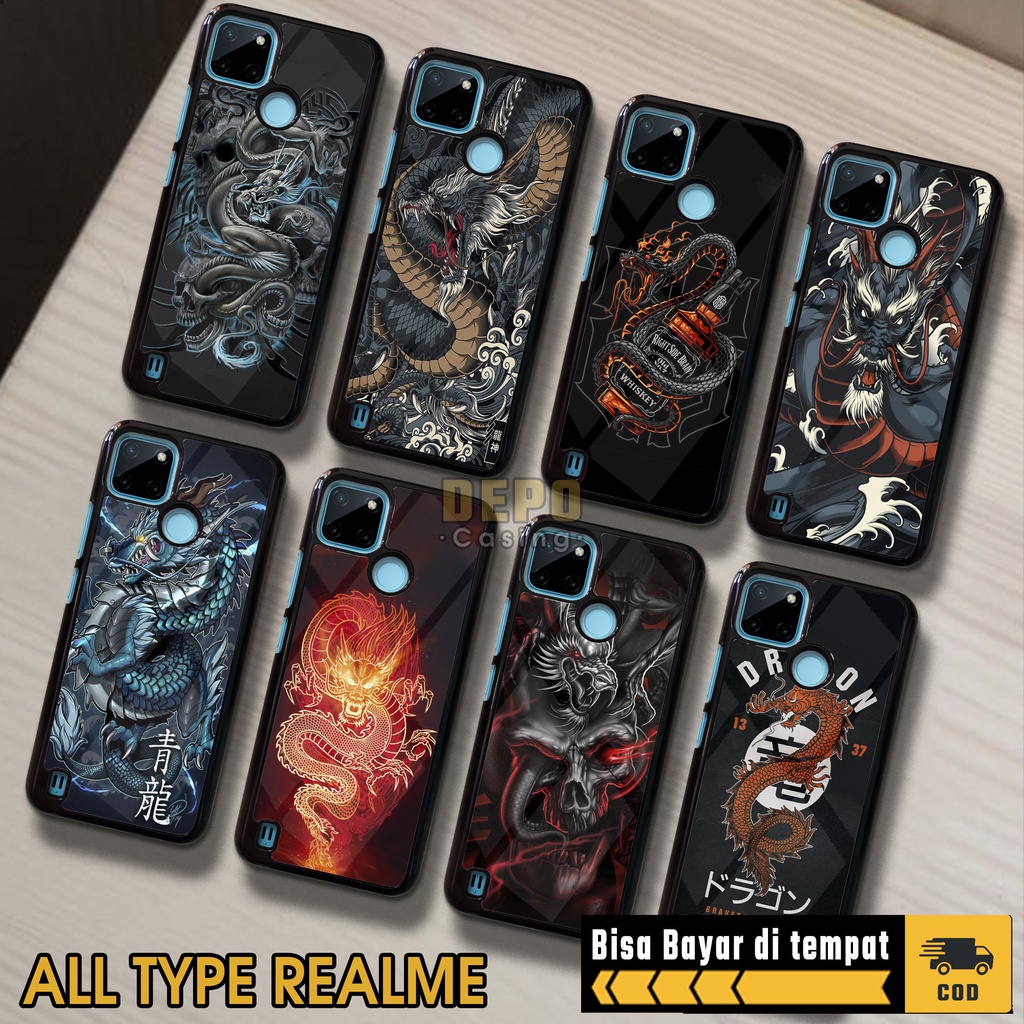 Case Realme C21Y C25Y Casing Realme C21Y C25Y Depo Casing [DRGN] Case Glossy Case Aesthetic Custom C