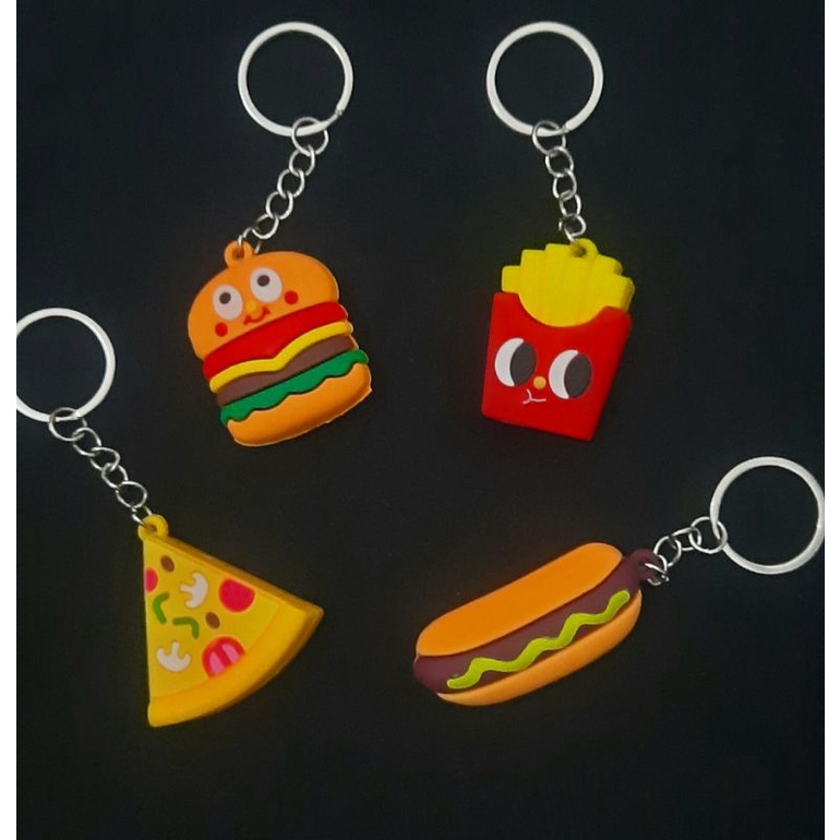 GANTUNGAN KUNCI KARAKTER MAKANAN /SOUVENIR/HADIAH MAINAN ANAK