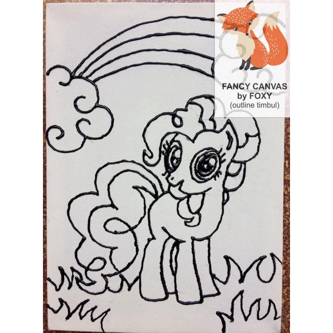 

Kanvas lukis anak gambar LITTLE PONY