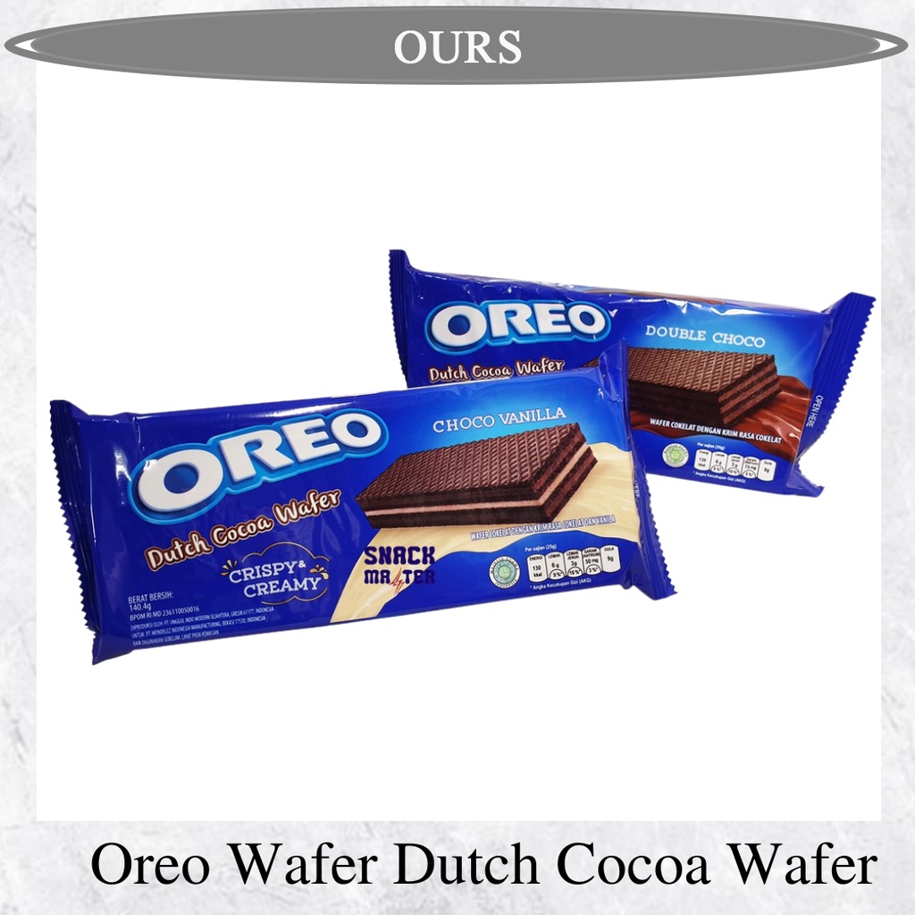 

Snack Oreo Wafer Dutch Cocoa Wafer Netto 140 gr OURSHOPNOW