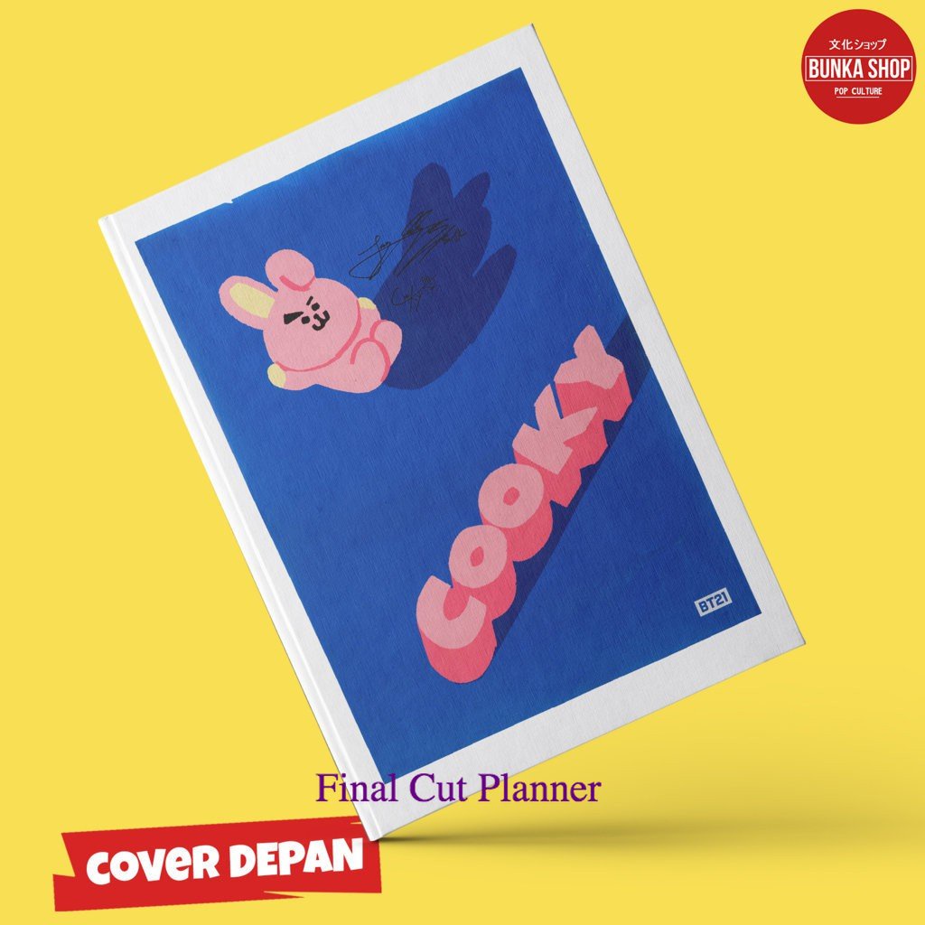 

Note Book Musik Korea Kpop BT21 Cooky Hardcover A5 Buku Tulis Catatan Murah .