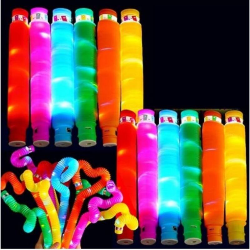 Pop Pipes Led / Pop Tubes Led / Mainan Anak Viral / Lampu Led