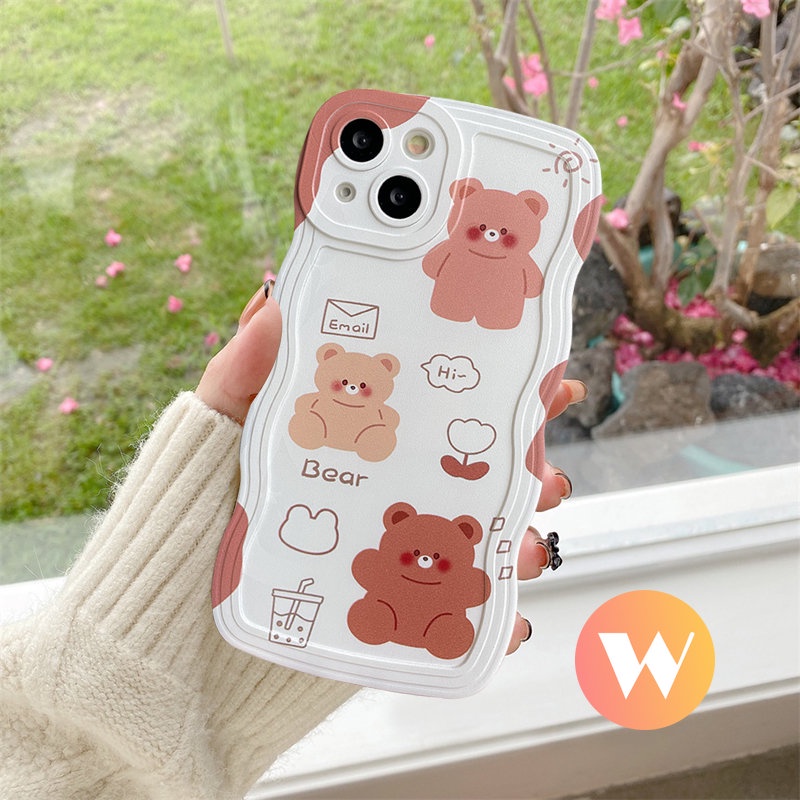 Soft Case Motif Kartun Beruang Untuk VIVO Y22 Y35 Y12 Y21 Y16 Y75 Y15s Y12i V20 V21 V23E Y20 Y21s Y91C Y17 Y15s Y21 Y33 Y30 Y33s Y21s Y20 Y21s Y21s Y33s Y1s Y21s Y15