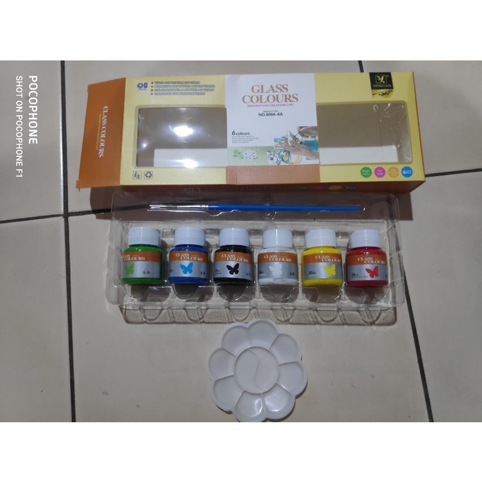 

Trendi Glass Paint Set 6Clr X 25Ml Berkualitas