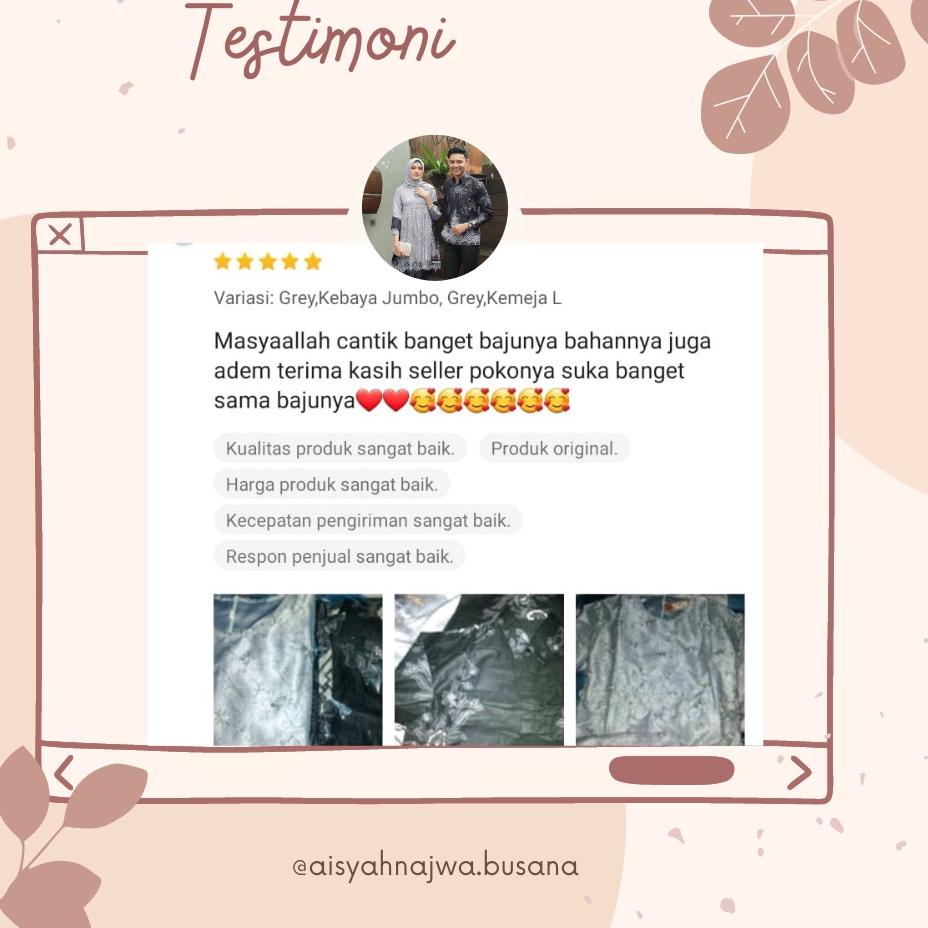 Paling Laris [BANTING HARGA] kebaya monela  brokat Set Batik Solo Fashion Wanita Gamis Batik Modern 