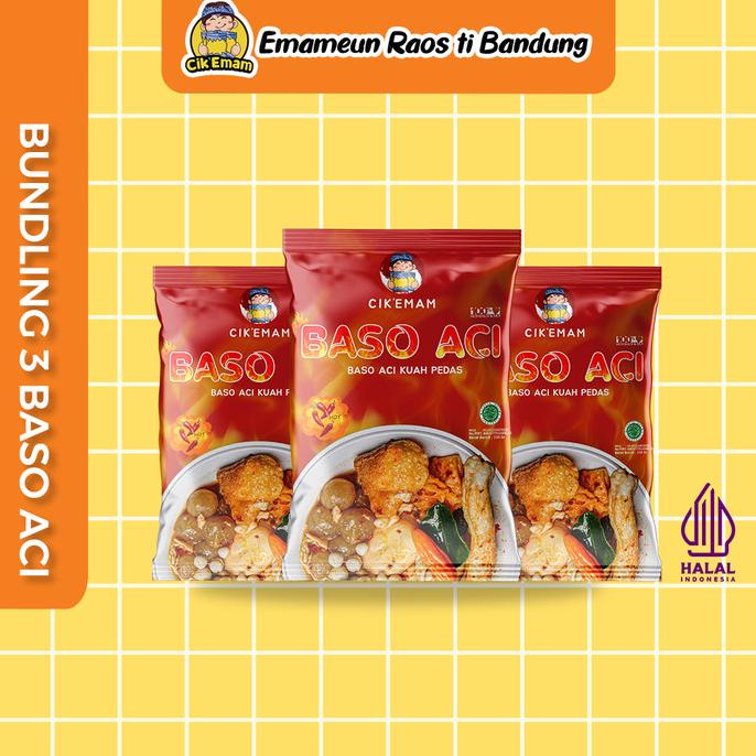 

favorit] CIKEMAM - PAKET BUNDLING BOCI (3 PCS)- Cik Emam Baso Aci Kuah Pedas