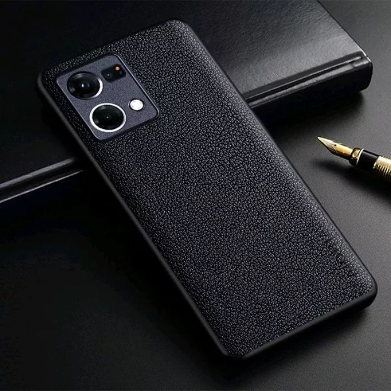 OPPO RENO 8 4G / RENO 8T 4G 5G / RENO 8 5G / RENO 8 PRO 5G COVER CASE PREMIUM LEATHER CASE AIORIA LEATHER SOFTCASE SILIKON- RENO8 4G BLACK