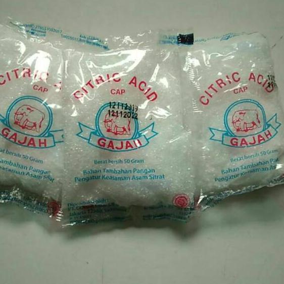 

✨COD✨ Citrid acid citrun cap gajah 1 pak/20 bks 