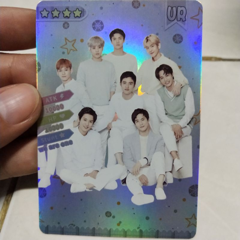 HOLOGRAM PHOTOCARD EXO GROUP (Unofficial) Made SSR