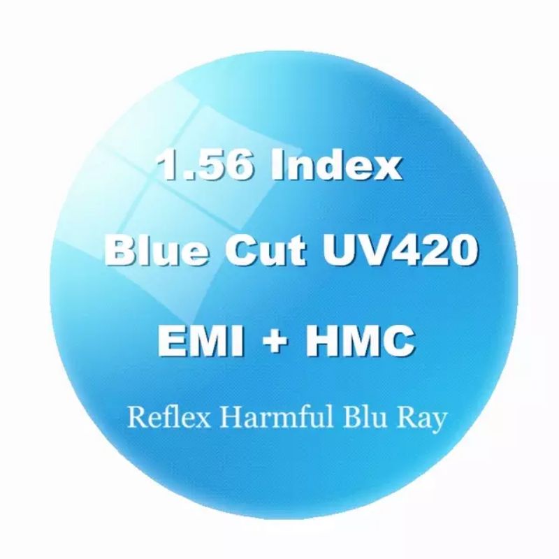 PAKET LENSA ANTI BLUE-CUT UV420 / PHOTOCROMIC / BLUE-CUT PHOTOCROMIC GEY STANDAR OPTICAL INDEX 1.56 HMC