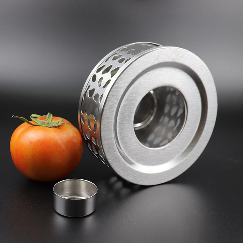 Top Tea Warmer Stainless Steel Penghangat Lilin Teaware Pemanas Base Holder