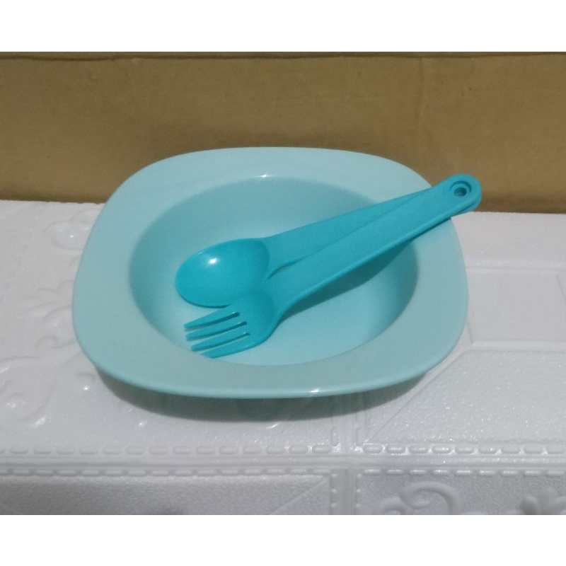 Tupperware Blossom Bowl & cutlery Tosca