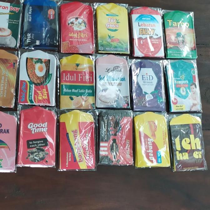 

BISA COD ✔️100 AMPLOP LEBARAN MOTIF SNACK|SQ5