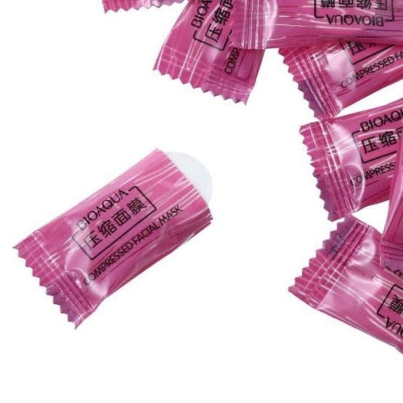 Medan Termurah Original Masker wajah Candy mask compressed mask