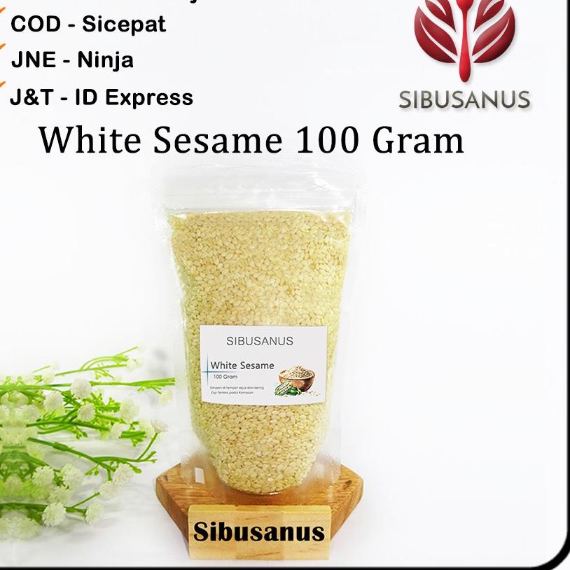 

ARTX3j3I--Biji WIJEN PUTIH Asli 100 Gram - WHITE SESAME Seed 100gr