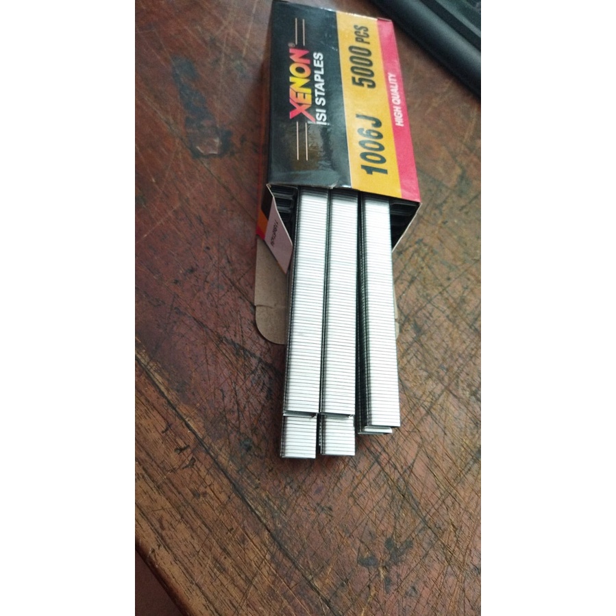 

ISI STAPLES 6 MM XENON 1006 J - ISI STAPLER 1006J - STAPLESS TEMBAK - REFILL STAPLES U