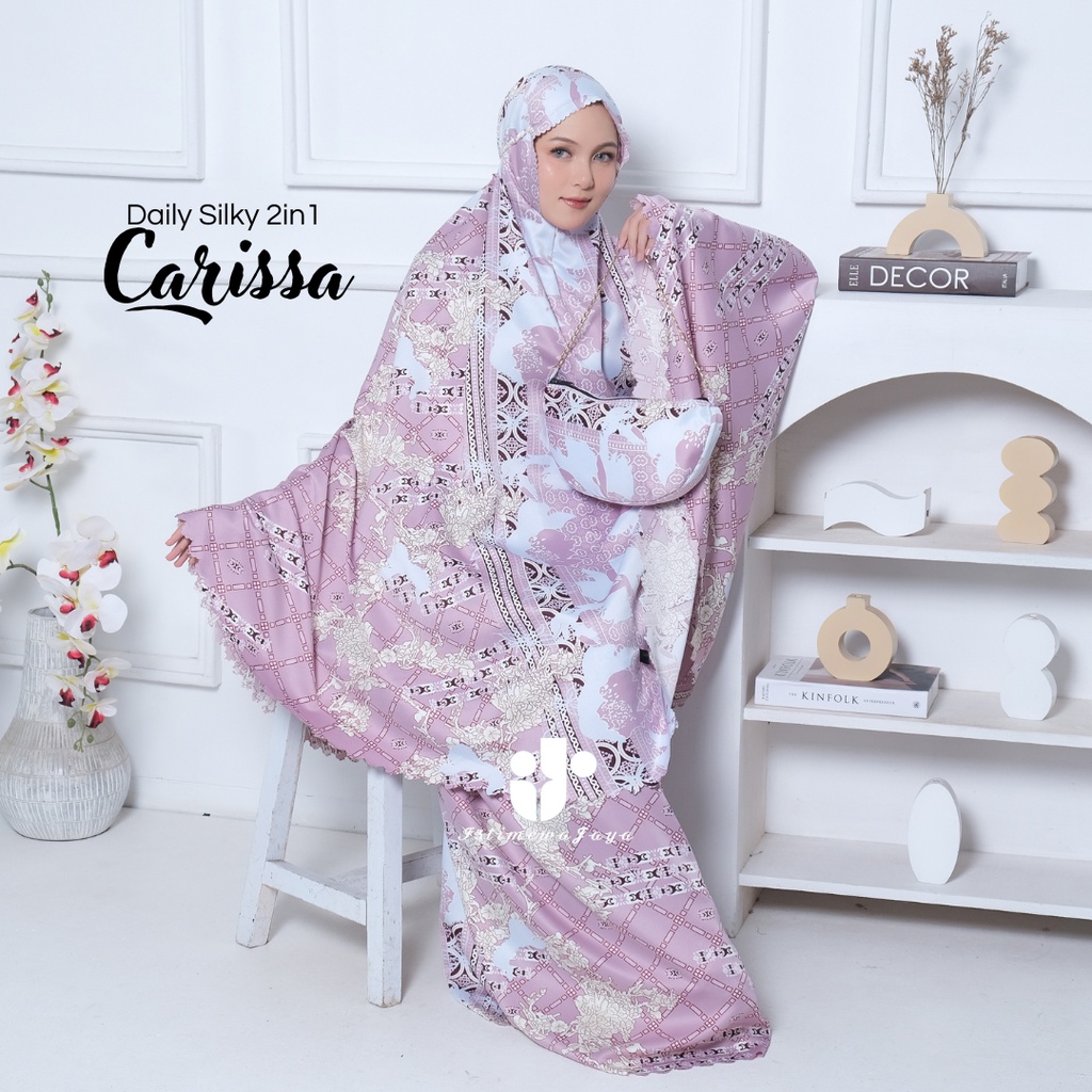 Mukena Dewasa sutra silky 2in1 premium CARISSA