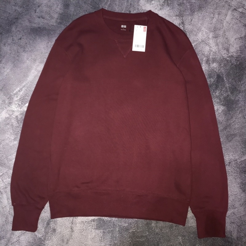 Crewneck Uniqlo maroon