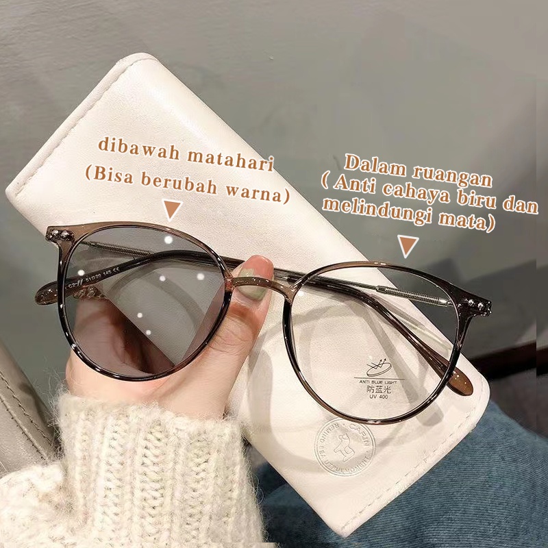 Kacamata Photochromic Anti Radiasi Anti Blue Ray Transition Untuk Pria Dan Wanita✅Pengiriman cepat✅