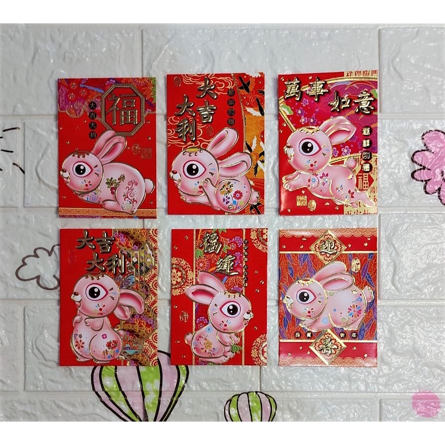 

Angpao Imlek Shio Kelinci Terbaru Termurah Ukuran Standard LL2006 | Bahan Kertas Artpaper Isi 6pcs Dengan Motif Yang Sama