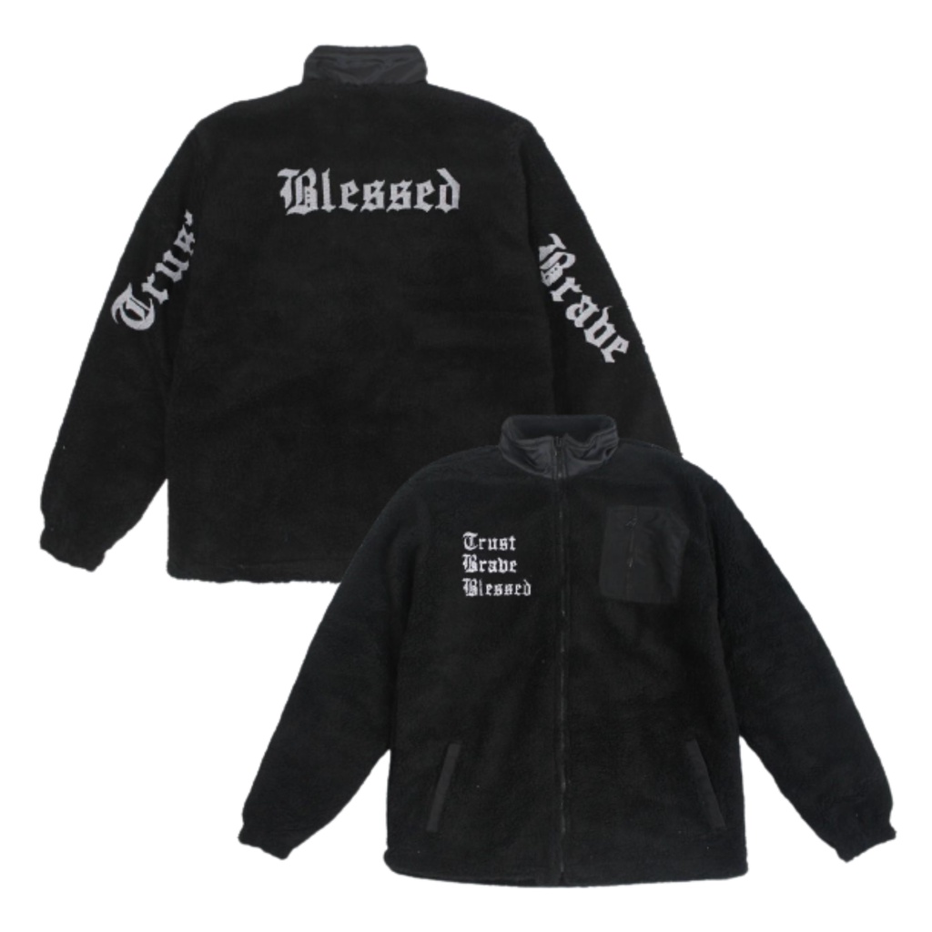 Jaket Sherpa Mantel Musim Dingin / Jaket Bulu Pria Wanita Resleting / Jaket Winter
