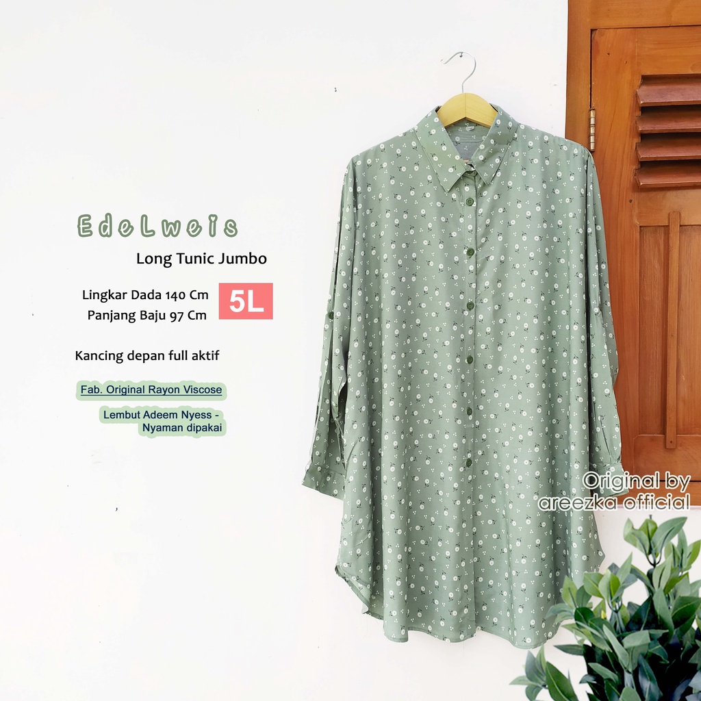 XXL XXXL Kemeja Blouse Wanita Jumbo Gendut Big Size Gemuk Gembrot Over Size