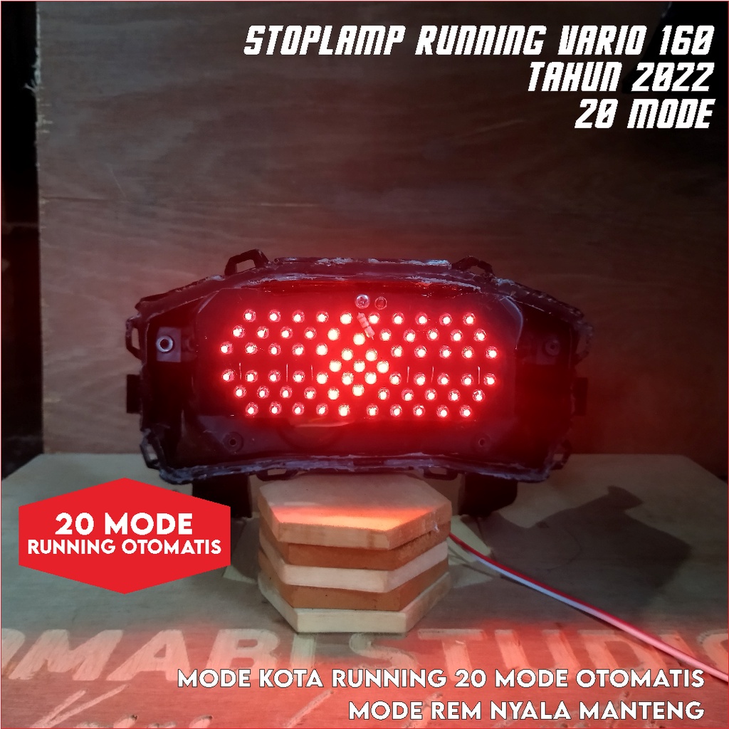 Jual STOPLAMP RUNNING VARIO 160 RUNNING 20 MODE OTOMATIS Shopee Indonesia